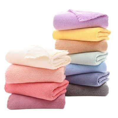 홈 호텔 여행 스파 부드럽고 흡수성 코랄 벨벳 어린이 목욕 수건 50*100