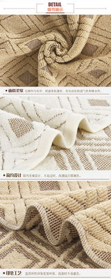 홈 스파 35*75 사이즈 럭셔리 embroidered 줄무늬 패턴 목욕 휴지 세트 호텔 휴지