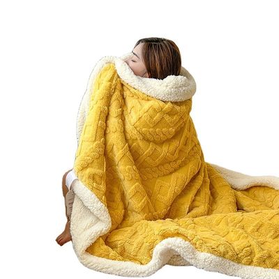 담요 튼튼한 색상 슈퍼 부드러운 두꺼운 플란넬 셰르파 털 담요 고객