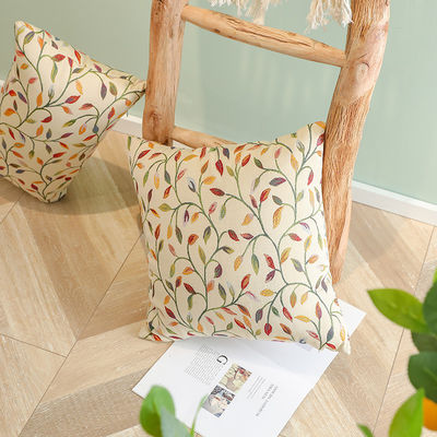 일회용 Jacquard Willow Leaf Pillow 450/350g 3D 샌딩 베개 코어 포함