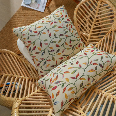 일회용 Jacquard Willow Leaf Pillow 450/350g 3D 샌딩 베개 코어 포함