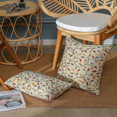 일회용 Jacquard Willow Leaf Pillow 450/350g 3D 샌딩 베개 코어 포함