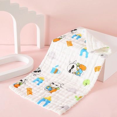 부드럽고 부드러운 목재 아기 수건 고밀도 6 층 불투명성 25 * 50cm