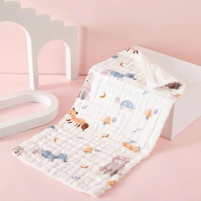 부드럽고 부드러운 목재 아기 수건 고밀도 6 층 불투명성 25 * 50cm