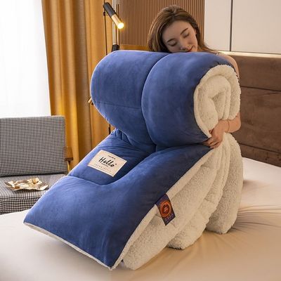 건강한 수면 지원 쿼트 우아한 편안함 부드러운 가장 편안한 무거운 무게 셰르파 뒷받침