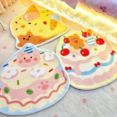사용자 지정 로고 카펫 만화 어린이 카펫 어린이 기도 분홍색 방 장식 어린이 카펫 침실용 작은 카펫