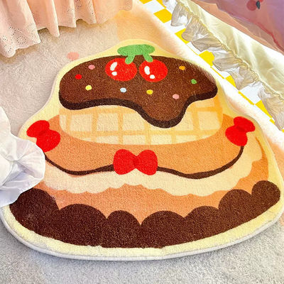 사용자 지정 로고 카펫 만화 어린이 카펫 어린이 기도 분홍색 방 장식 어린이 카펫 침실용 작은 카펫