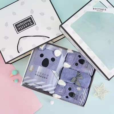 홈 솔리드 컬러 수건 세트 커스텀 로고 빠른 건조 부드러운 터치와 함께 4 조각 목욕 수건