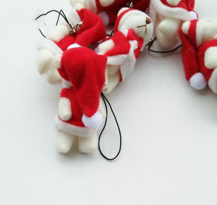 미니 크리스마스 손목 곰 6cm 플러시 장난감 테디 곰 인형 Pendant 6 * 3 * 2cm 크기