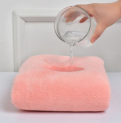 35*75cm 로고 사용자 정의 로고 순수한 색상 목욕 휴지 두꺼운 산호 털 부드러운 흡수