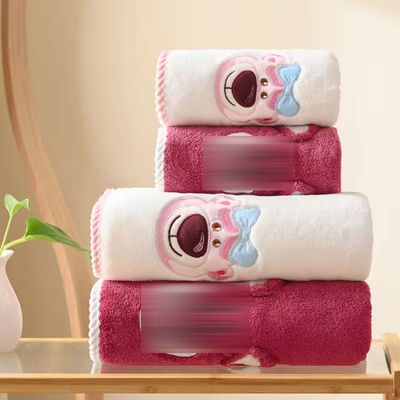 폴리에스터/ 면화 2PCS 바닷가 세트를위한 두꺼운 목욕 툴 세트