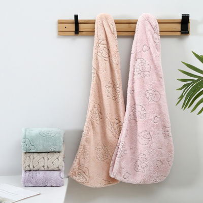 부드럽고 피부 친화적 인 마이크로 섬유 건조 머리 모자 빨라 흡수 65 * 25cm 신품 패턴