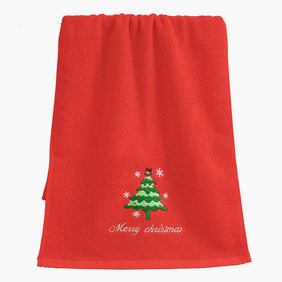 크리스마스 embroidered 손수건 세트 모든 사람을위한 선물 상자에서 100% 면화 목욕 수건