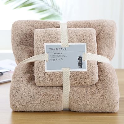 모든 연령대 사용자 지정 로고 산호 류 수건 세트 2 조각 마이크로 섬유 수건