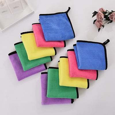 자동차 세탁 수건 코랄 벨벳 청소 흡수 랩 마이크로 섬유 자동차 수건 커스텀 30*30cm