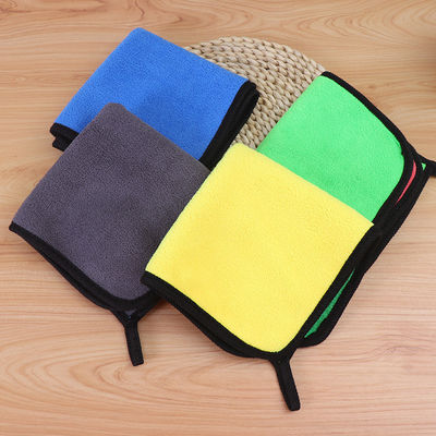 자동차 세탁 수건 코랄 벨벳 청소 흡수 랩 마이크로 섬유 자동차 수건 커스텀 30*30cm