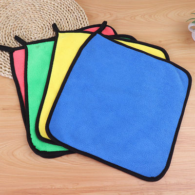 자동차 세탁 수건 코랄 벨벳 청소 흡수 랩 마이크로 섬유 자동차 수건 커스텀 30*30cm