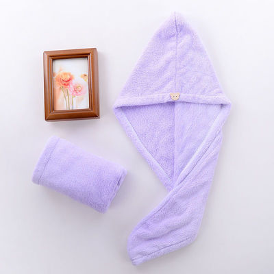 모든 연령층 욕조 산호수 털 말린 머리 모자 폴리에스터 섬유 흡수 수건