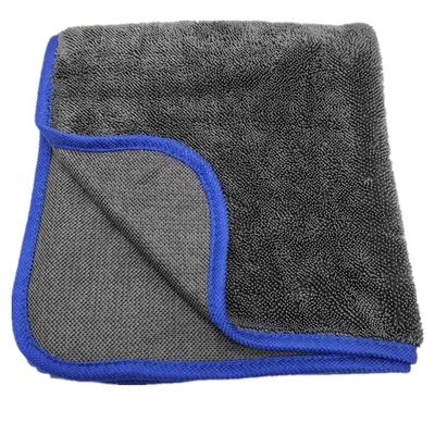 맞춤형 로고 700-1300gsm 자동차 청소용 마이크로 파이버 트위스트 루프 세탁 수건