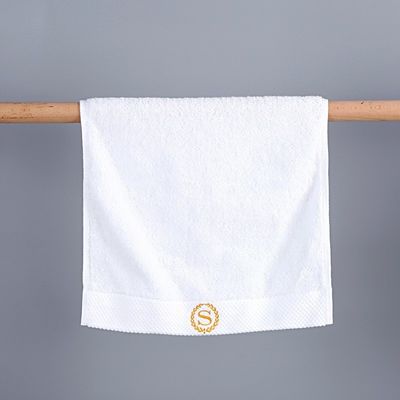 청정 목화 embroidered 개인화 어린이 보호 흰 호텔 수건 세트