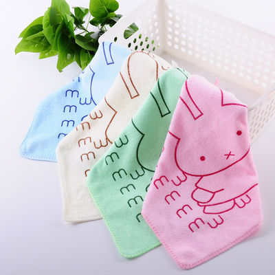 부엌 마이크로 섬유 어린이 수건 25*25cm 부드러운 흡수성 청소 수건 어린이용