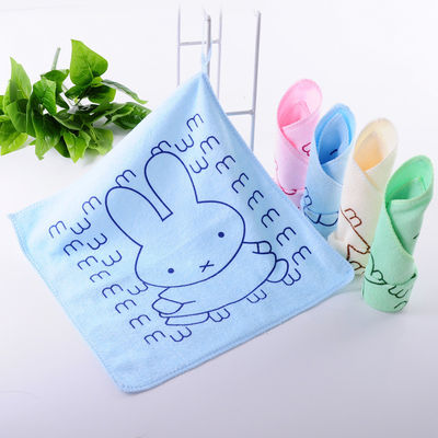 부엌 마이크로 섬유 어린이 수건 25*25cm 부드러운 흡수성 청소 수건 어린이용
