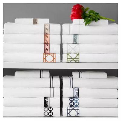 나탕 럭셔리 듀벳 침대 세트 톱니 embroidery 커버와 함께 킹 사이즈 침대
