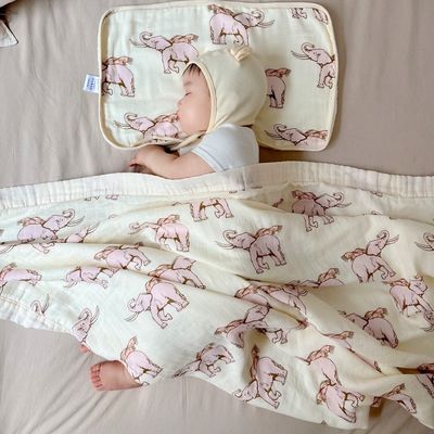 패턴 스타일 베이비 Bambu Cotton Gauze 욕실 신생아 담요 세트