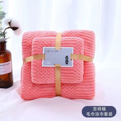 250GSM 미세 섬유 산호 솜 카티온 욕조 수건 세트 성인용 T/T 지불 기간
