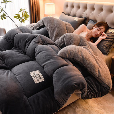 맞춤형 색상 두꺼운 양털 담요 부드러운 화학 섬유 담요 크기 침대 덮개