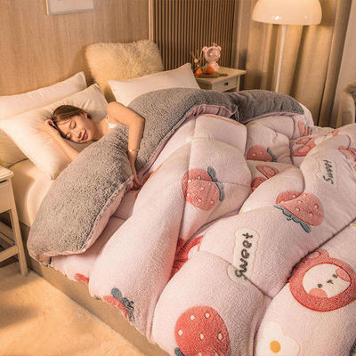 맞춤형 색상 두꺼운 양털 담요 부드러운 화학 섬유 담요 크기 침대 덮개