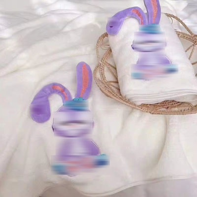 직사각형 마이크로 섬유 어린이 목욕 휴지 부드러운 흡수 물질과 3D 동물 패턴